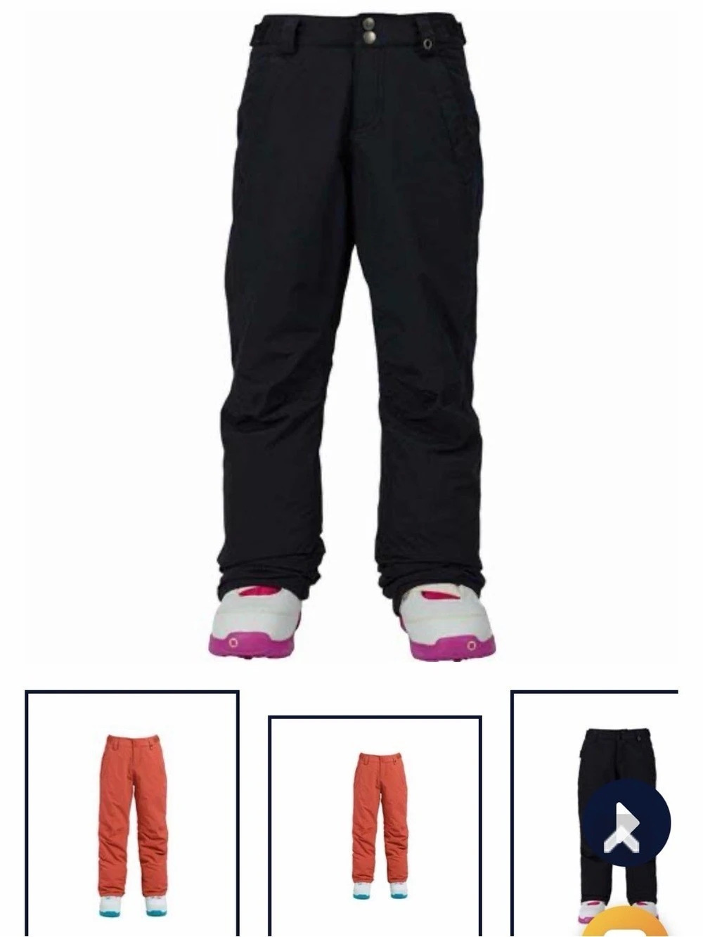 Burton Sweetart Snow Pants - True Black, Size Small - NWT
